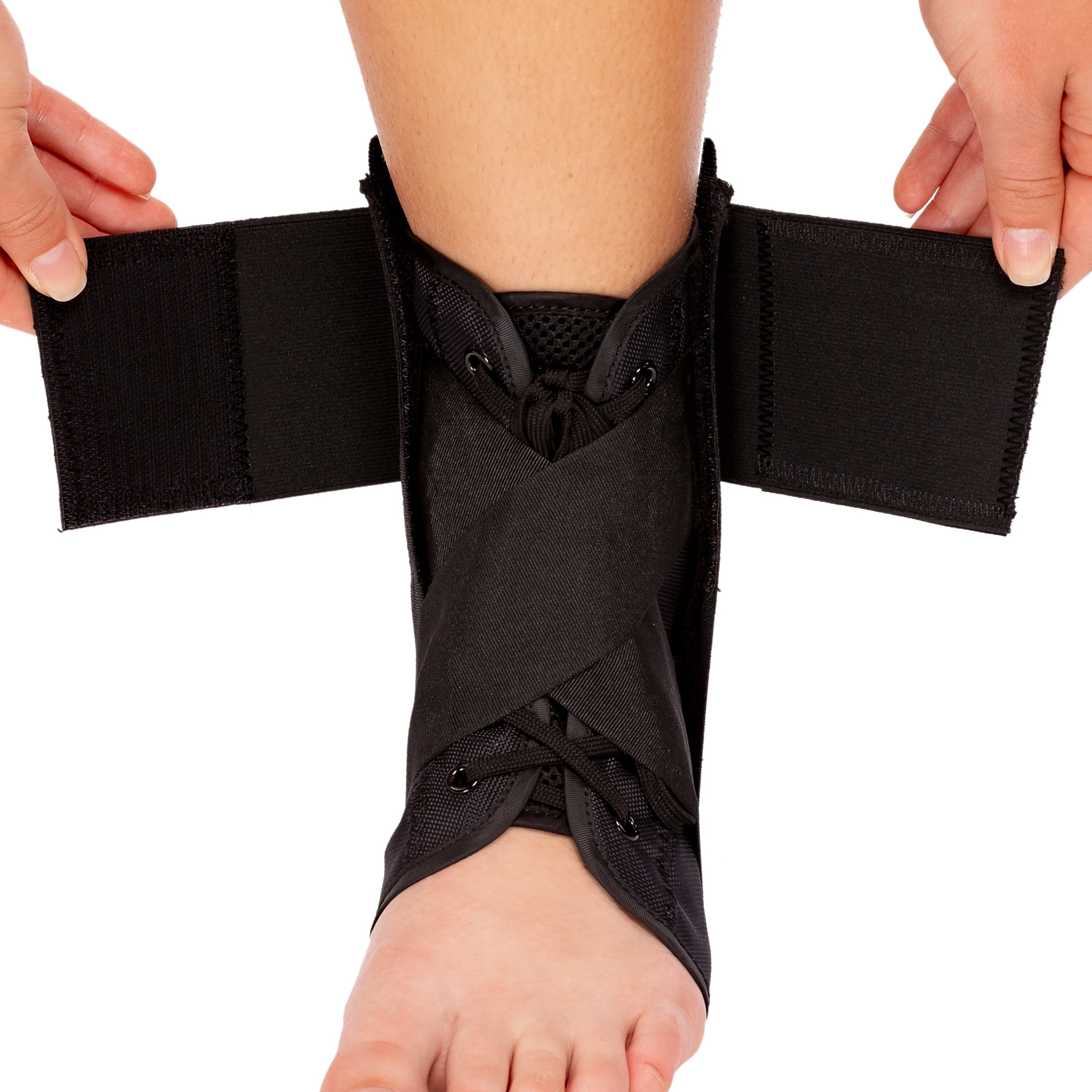 Franklin Sports Ankle Brace - Adjustable Ankle Support Stabilizer - Compression Support for Ankle Sprains and Pain - Athletic Ankle Brace - One Size