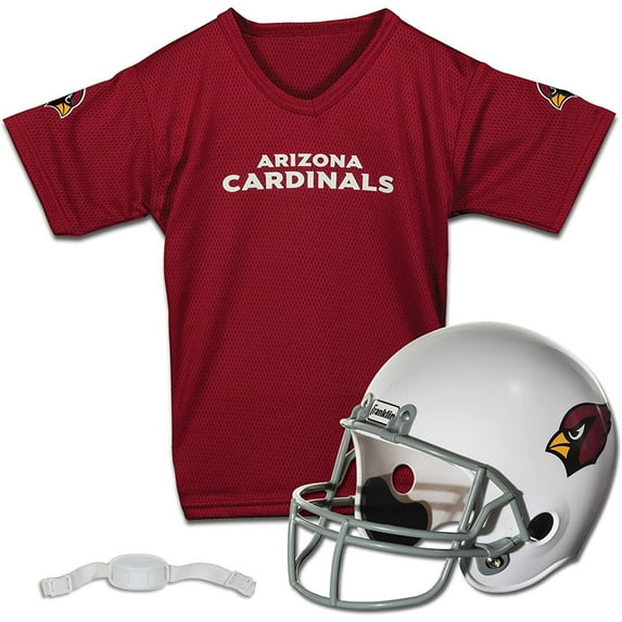 Franklin Sports Arizona Cardinals Kids NFL Uniform Set - Youth NFL Team Jersey, Helmet + Apparel Costume - Official NFL Gear -Youth Medium