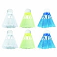 thumbnail image 1 of Franklin Sports Badminton Shuttlecock Set - Set of (6) Badminton Birdies - Backyard Outdoor Badminton Shuttlecocks - Plastic Replacement Birdies for Badminton Sets - Multicolor - 6 Pack, 1 of 5