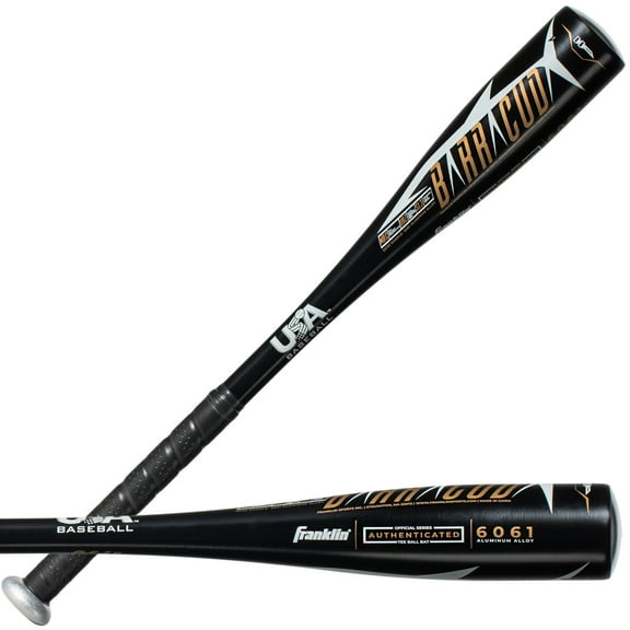 Franklin Sports Barracuda Youth Teeball Bat - Aluminum Kids Bat - Drop-11 25"in./14oz