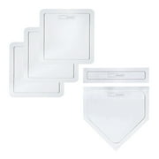 Franklin Sports Baseball Base + Plate Set - Throw Down Baseball + Kickball Rubber Bases
