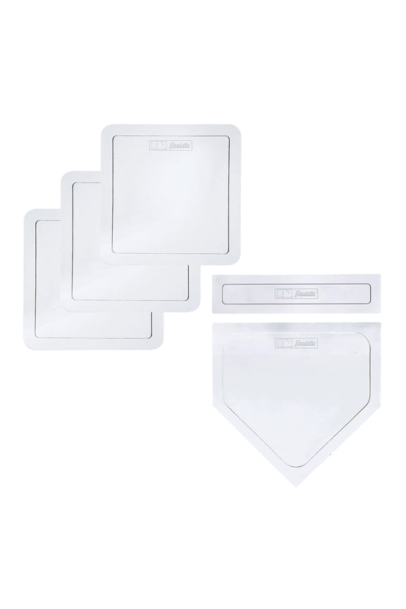 MLB Throw Down Rubber Baseball Base Set, 5 Piece, White