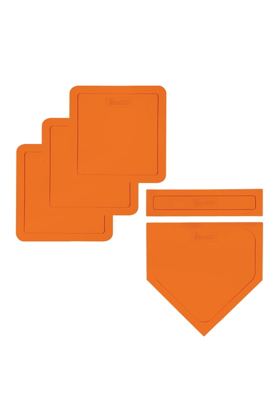 Throw Down Rubber Baseball Base Set, Orange