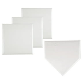 Franklin Sports MLB Deluxe Rubber Baseball Base Set, 4 Piece, White