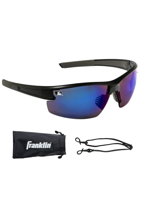 Baseball Sunglasses - Youth + Adult Baseball + Softball Glasses - Black