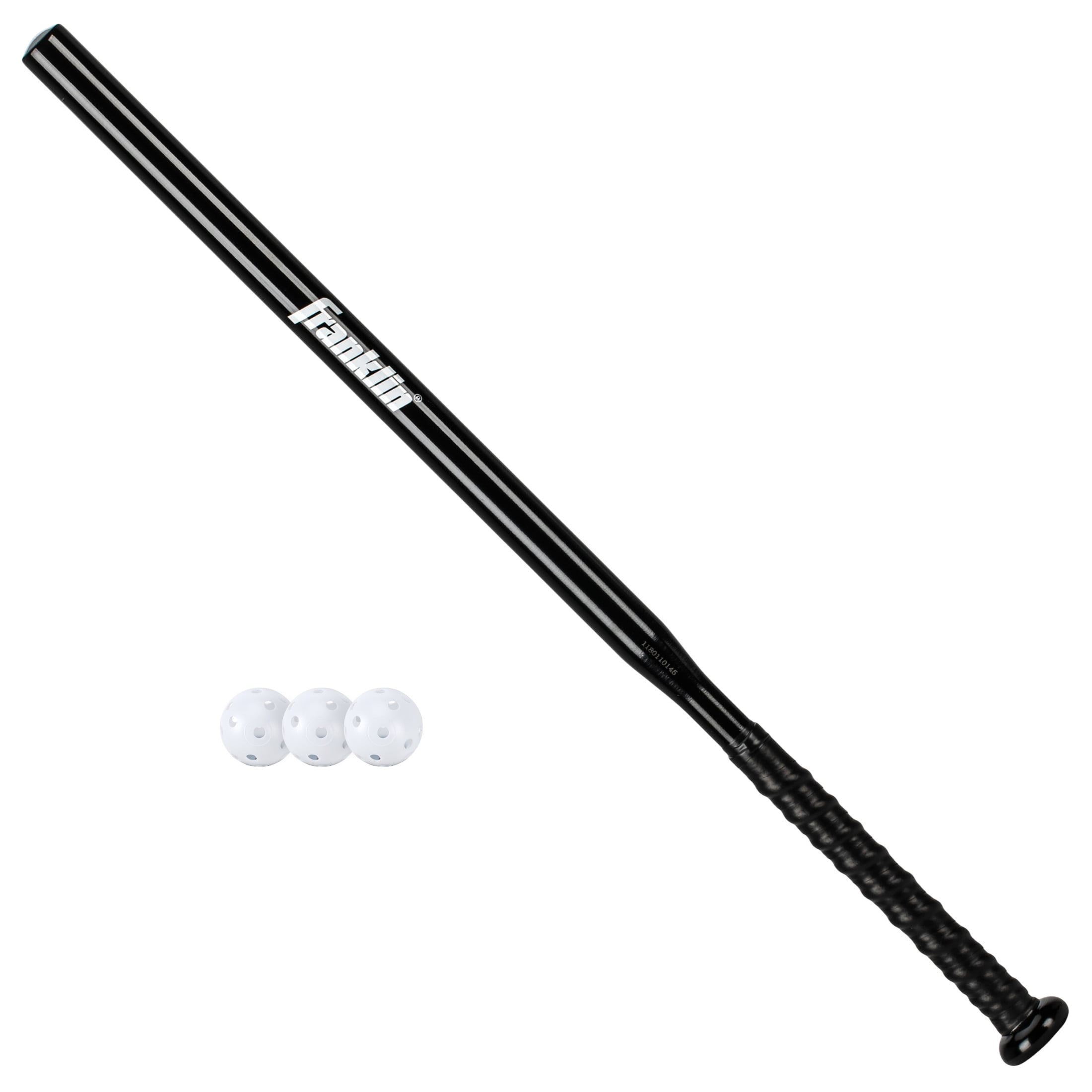 Franklin Sports Baseball Training Bat + Ball Set - Thin Stick Bat