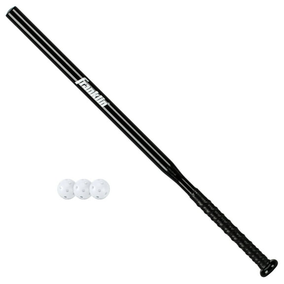 Franklin Sports Baseball Training Bat + Ball Set - Thin Stick Bat for Hitting Practice