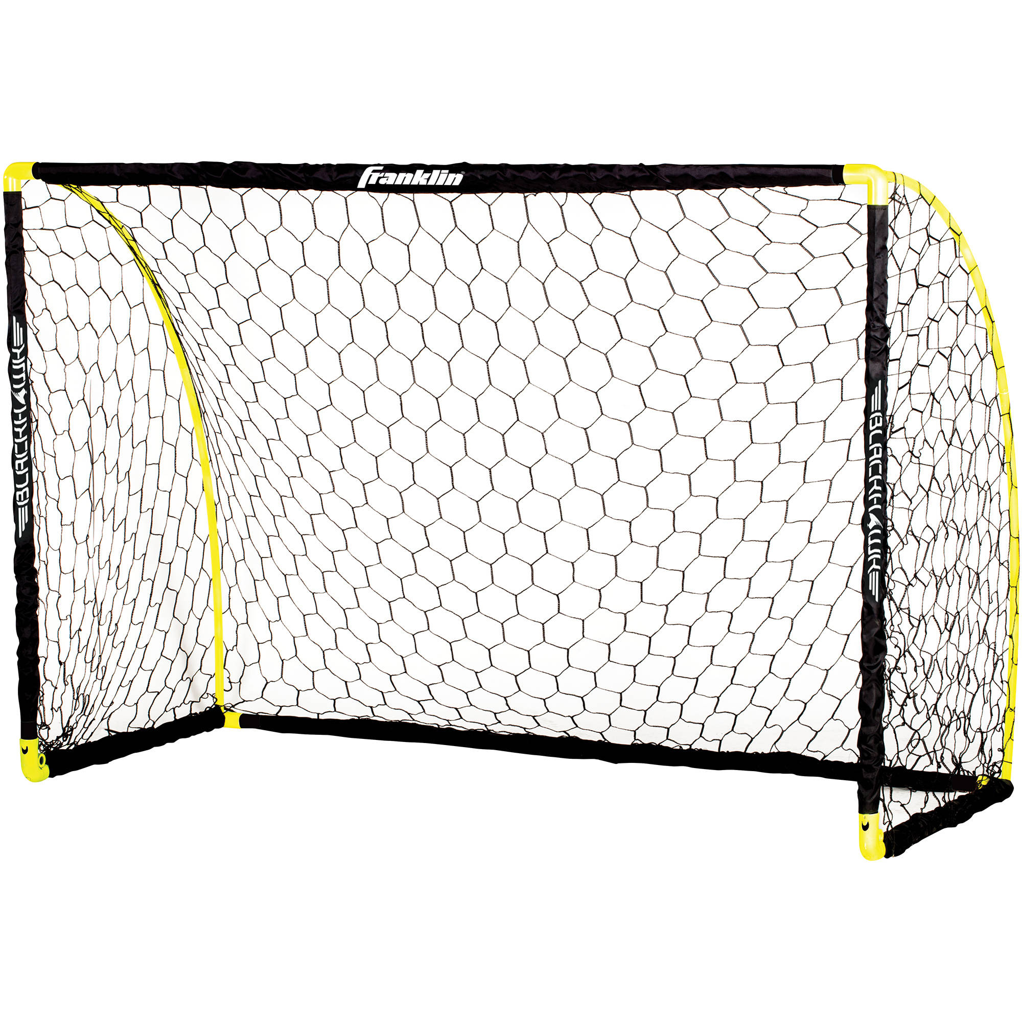 Franklin Sports Blackhawk Insta-Set Soccer Goal - Folding Indoor + Outdoor Goal - 6' x 4' - Yellow - image 1 of 4