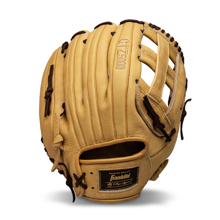 Franklin Sports CTZ5000 Cowhide Leather Baseball Glove, 12.5 in