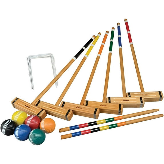 Franklin Sports Classic Series 6 Player Croquet Set