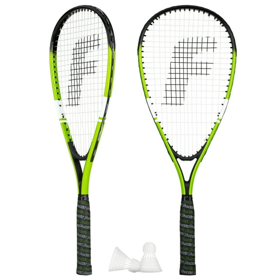 Franklin Sports Crossminton Rackets + Birdies Set - 2 Player Speed Badminton Rackets + Birdies - Fun Backyard + Beach Speed Badminton Game Set - Professional