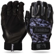 Franklin Sports Digitek Batting Gloves Black/Black Digi Adult Medium