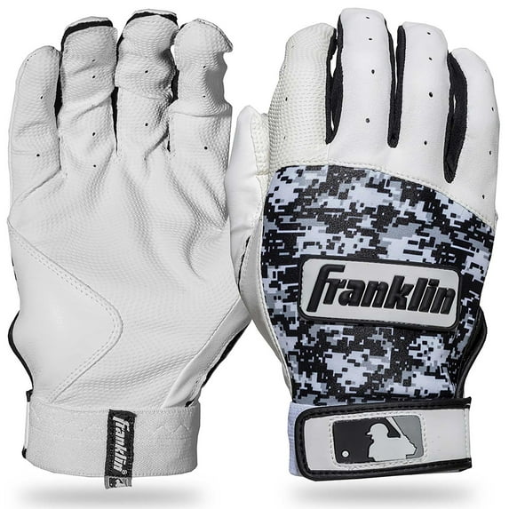 Franklin Sports Digitek Batting Gloves Gray/White/Black Digi Adult Medium