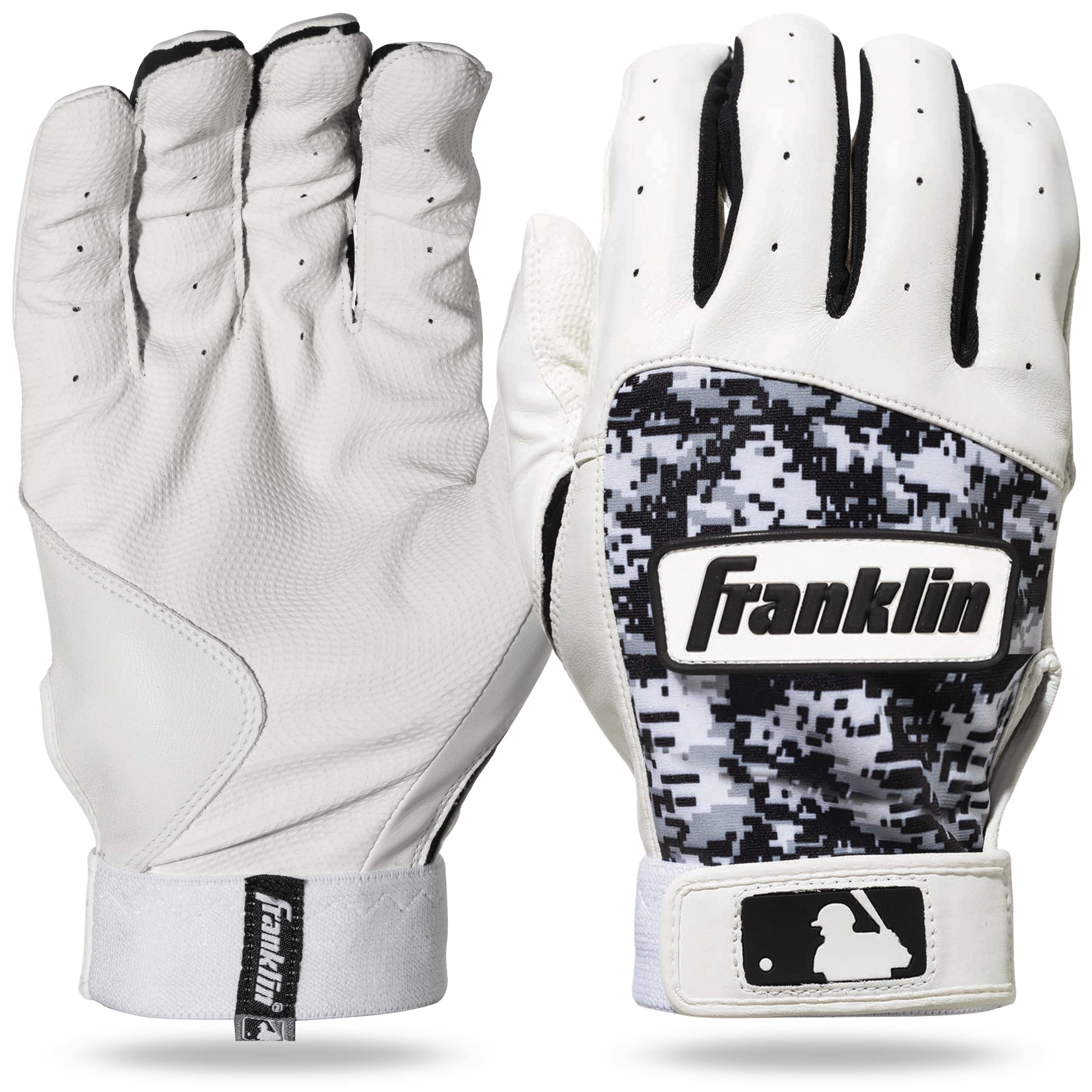 Franklin Sports Digitek Batting Gloves Gray/White/Black Digi Adult Small