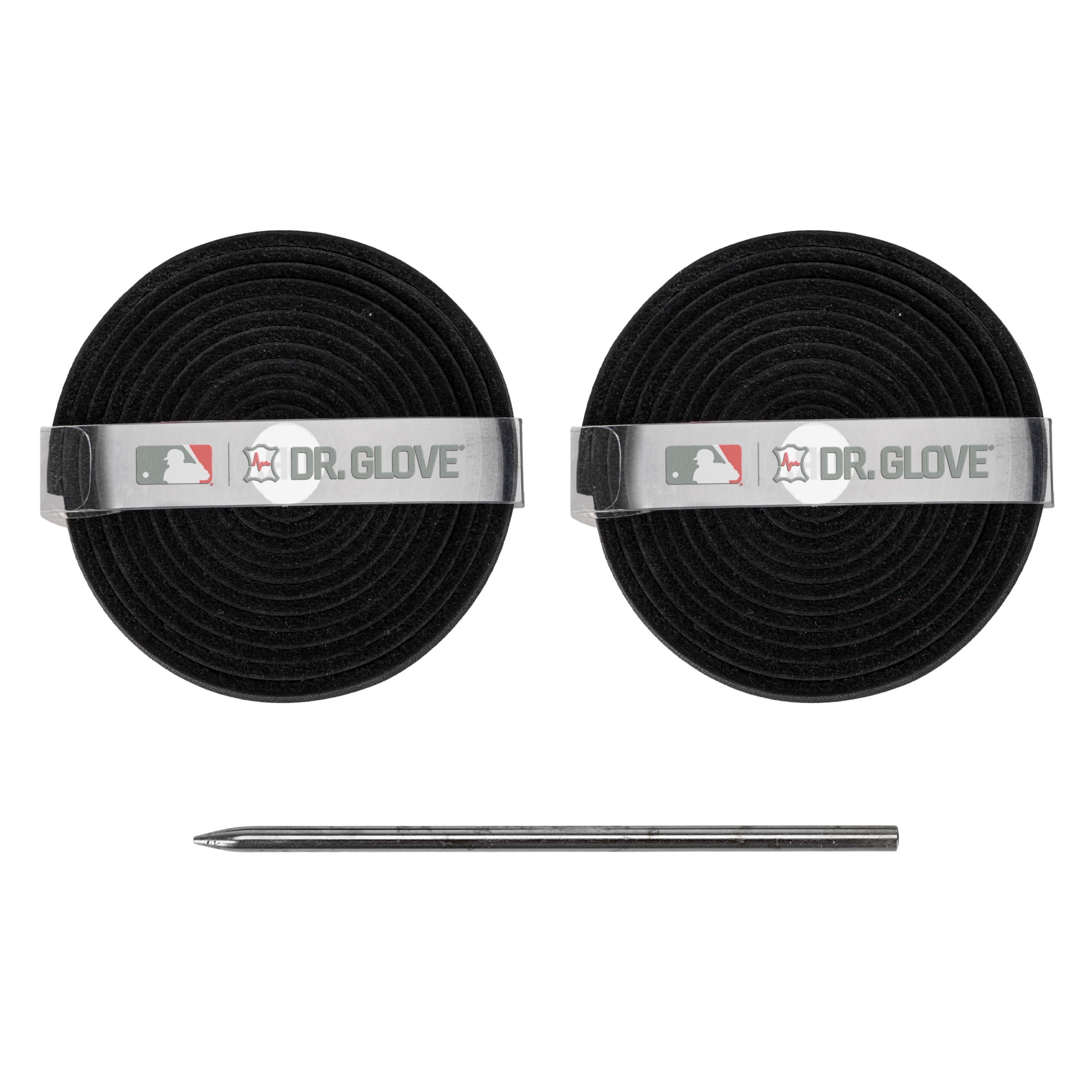 Franklin Sports Dr. Glove Lacing Repair Kit - Baseball + Softball Glove Leather Laces + Relacing Needle - Laces for Fielder + Catcher's Mitts - Premium Relacing Kit - Black