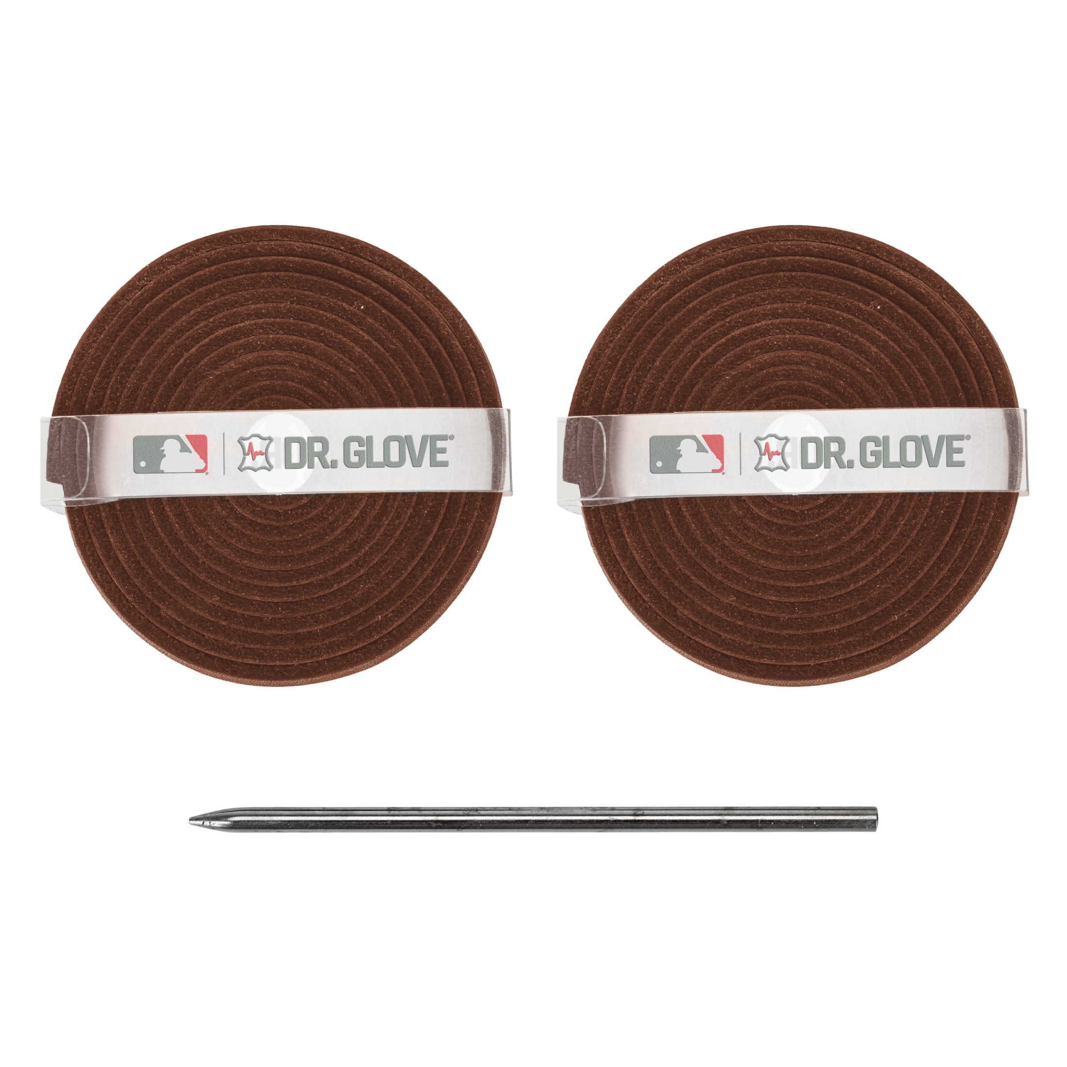 Franklin Sports Dr. Glove Lacing Repair Kit - Baseball + Softball Glove Leather Laces + Relacing Needle - Laces for Fielder + Catcher's Mitts - Premium Relacing Kit - Medium Brown
