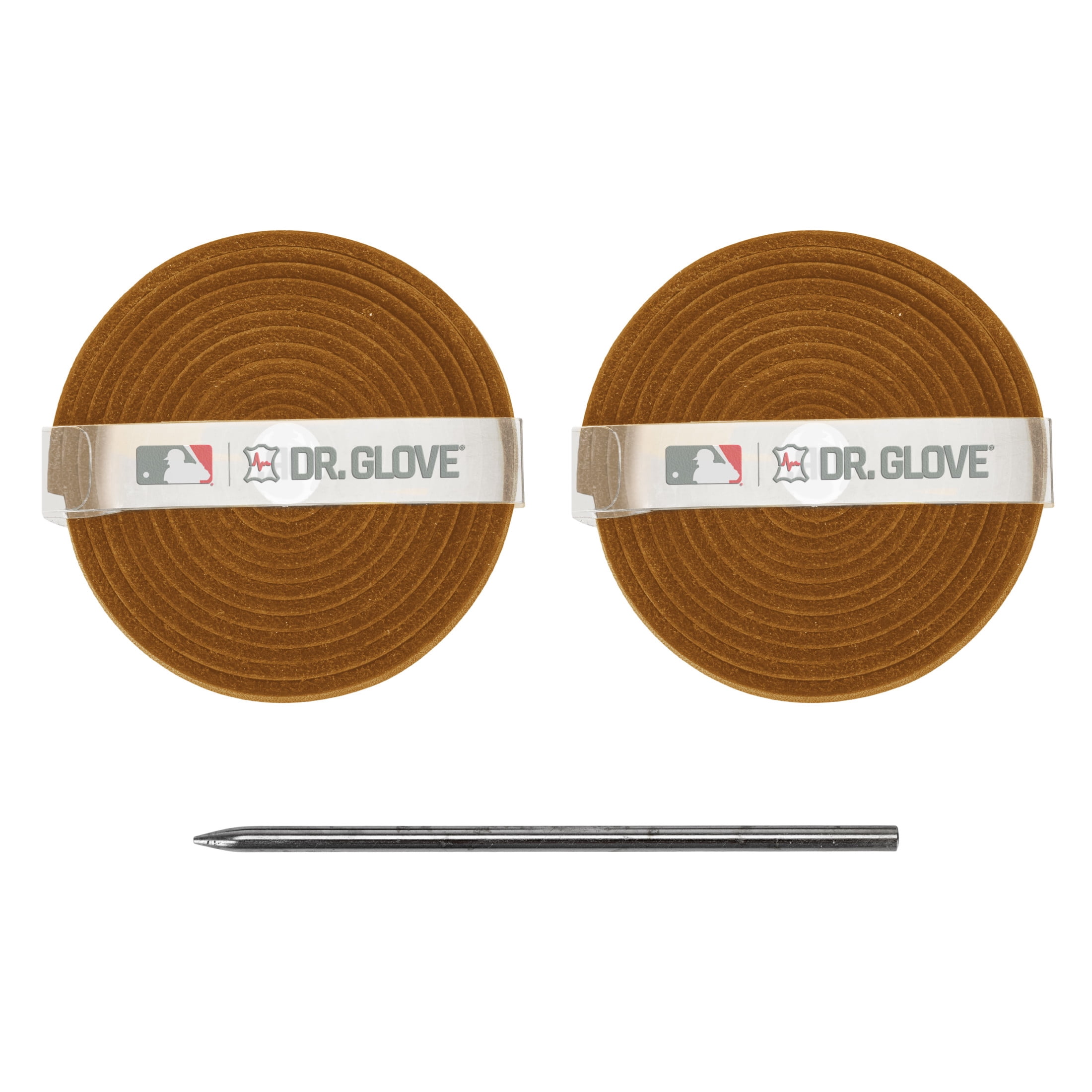 Franklin Sports Dr. Glove Lacing Repair Kit - Baseball + Softball Glove Leather Laces + Relacing Needle - Laces for Fielder + Catcher's Mitts - Premium Relacing Kit - Tan