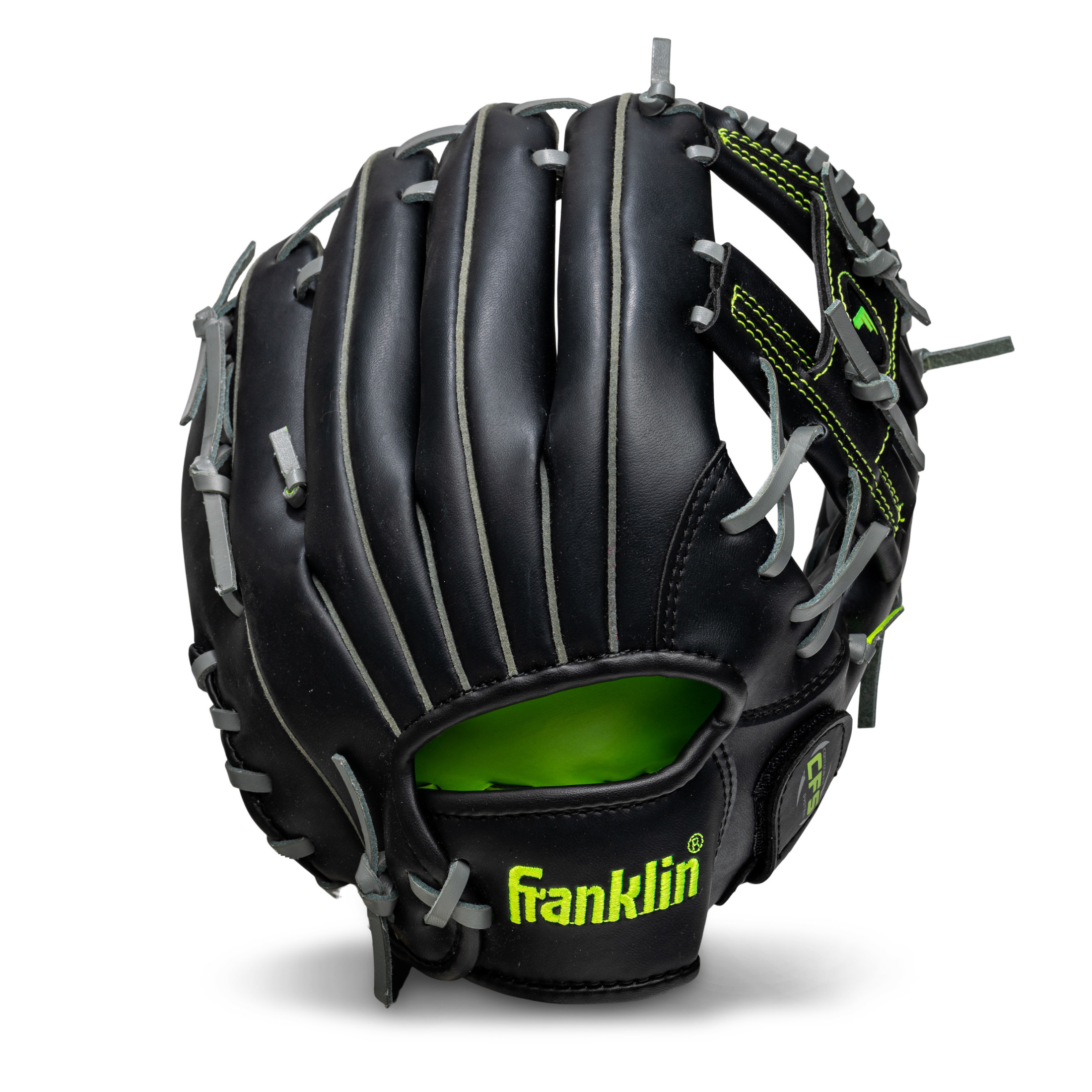 Franklin Sports Field Master Baseball + Softball Glove - Adult + Youth Mitt - 12 Righty - Black/Tan