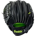 thumbnail image 1 of Franklin Sports Field Master Baseball + Softball Glove - Adult + Youth Mitt - 12" Lefty - Black, 1 of 3