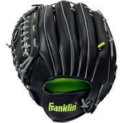 Franklin Sports Field Master Baseball + Softball Glove - Adult + Youth Mitt - 12" Lefty - Black