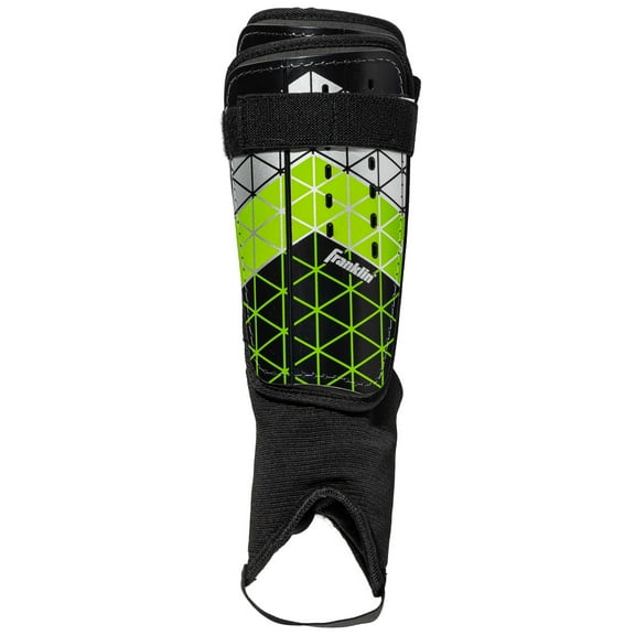 Franklin Sports Field Master Soccer Shin Guard - Black/Optic - Large