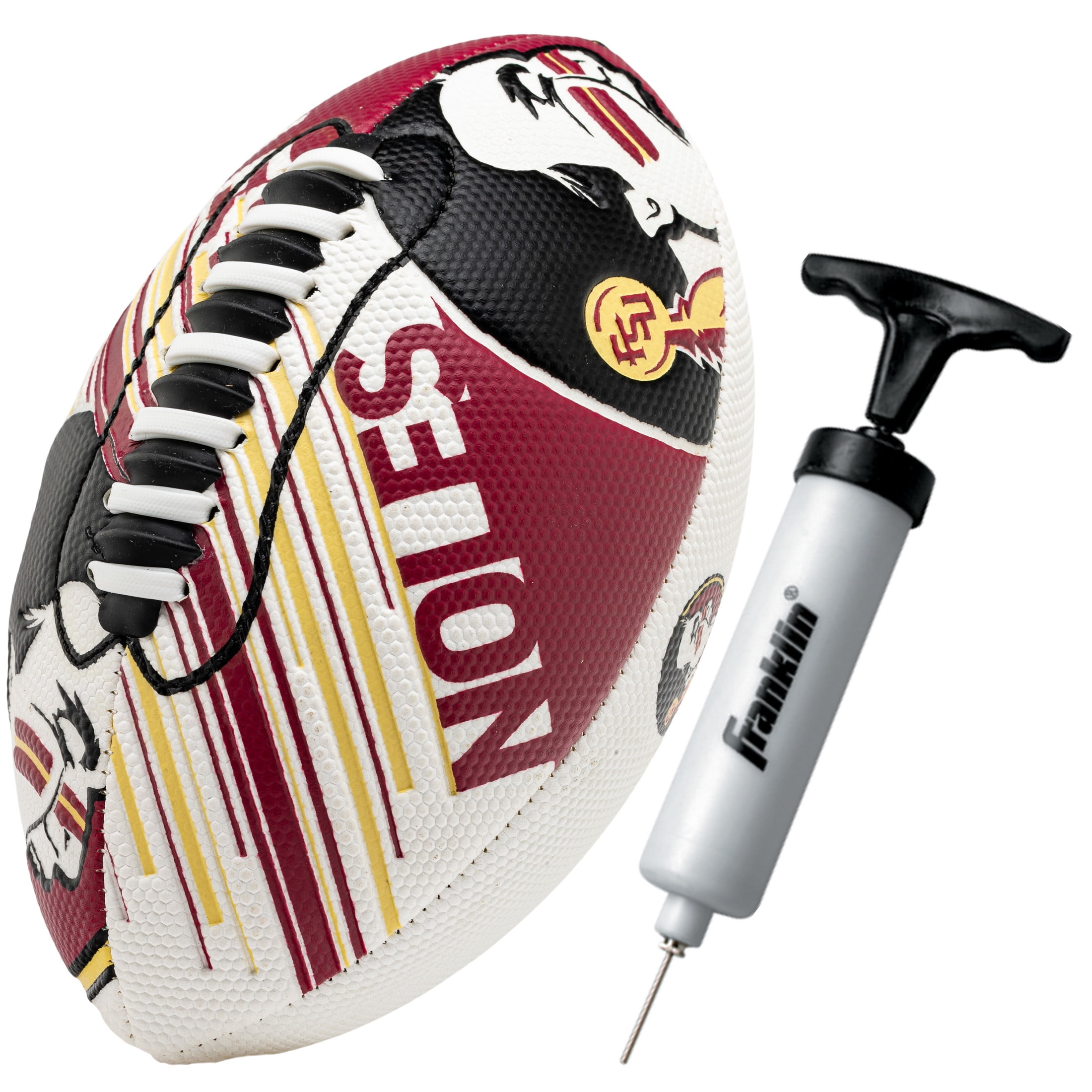 NCAA Florida State Football - Youth Mini Football - 8.5" Football- SPACELACE Easy Grip Texture- Perfect for Kids !