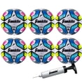 thumbnail image 1 of Franklin Sports Futsal Ball - Official Size Futsal Soccer Ball - Indoor + Outdoor Futsal Ball - High Visibility, Low Bounce + Soft Cover Futsal Balls - Size 4 - 6 Pack with Pump, 1 of 11