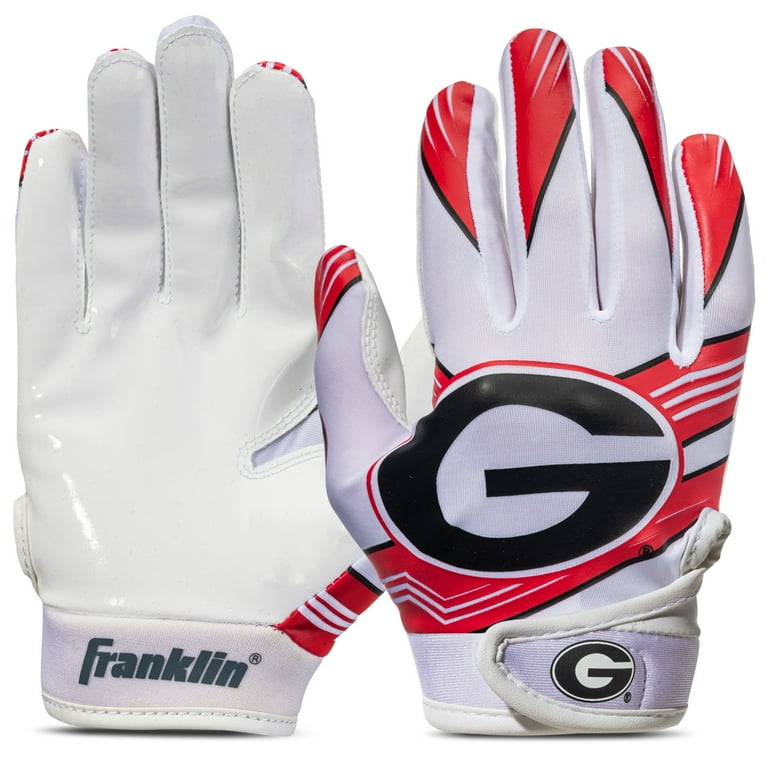 Franklin Sports Georgia Bulldogs Kids Football Receiver Gloves