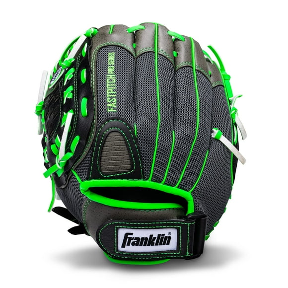 Franklin Sports Girls Softball Glove - Women's Windmill Fastpitch + Slowpitch Softball Glove - Green Mitt - Left Hand Throw Adult + Youth - 11"