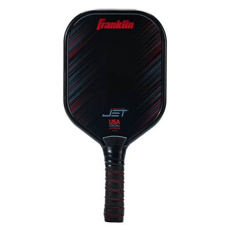 Franklin Sports Jet Pickleball Paddle - Aluminum 8mm Core Racket - Red