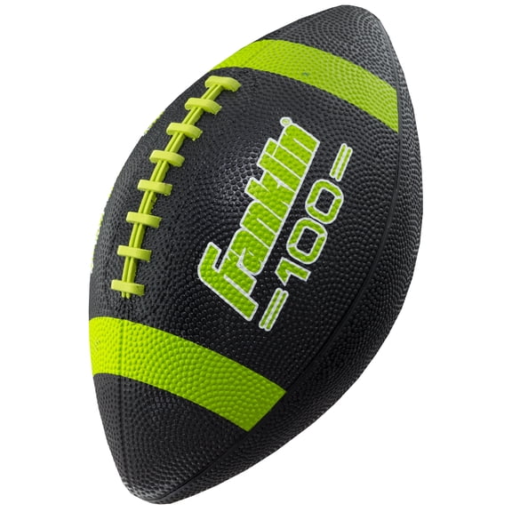 Franklin Sports Junior Size Rubber Football, Black