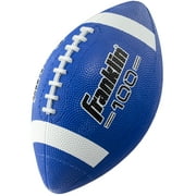 Franklin Sports Junior Size Rubber Football, Blue