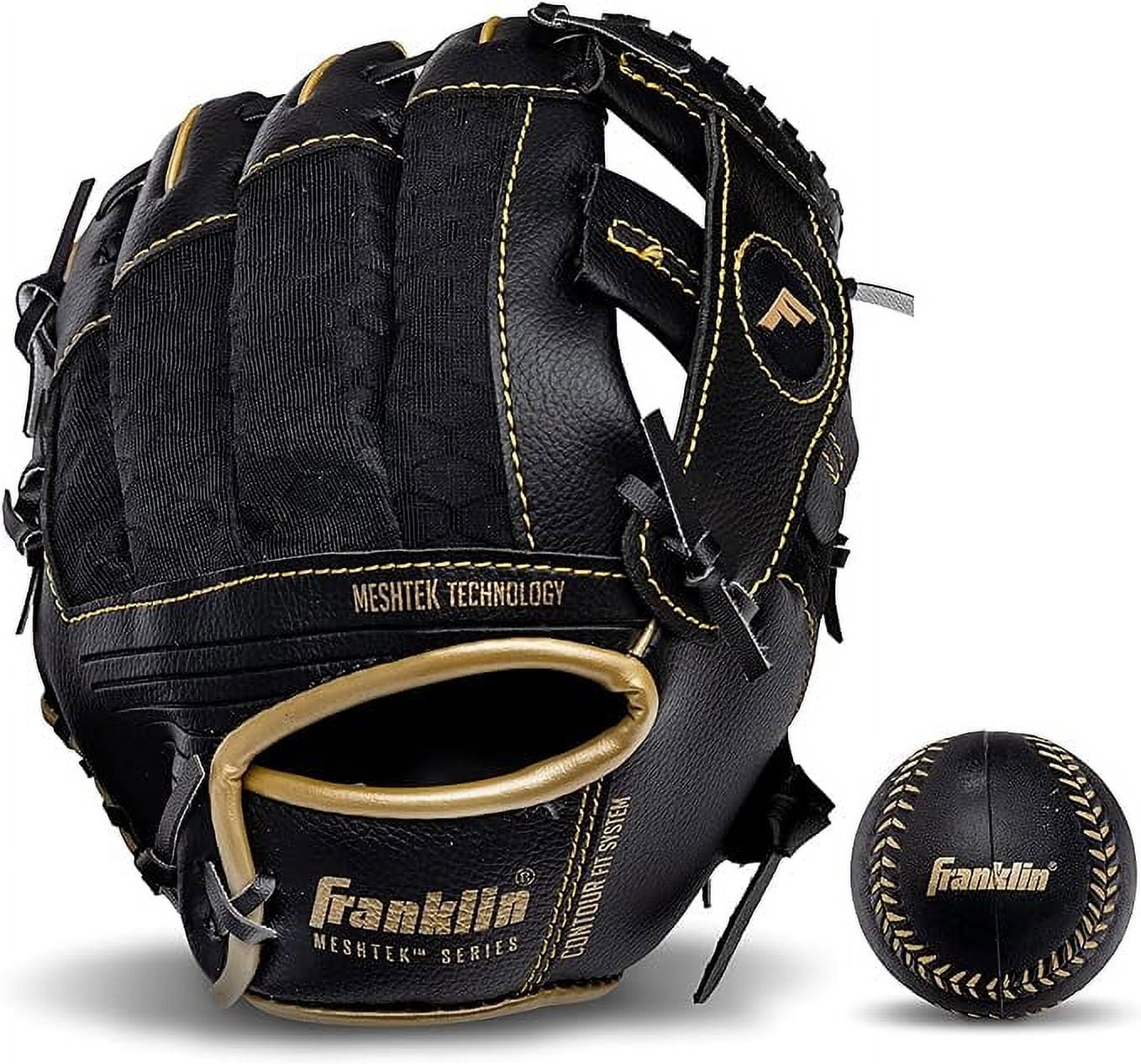 Franklin Sports Kids Baseball Glove + Ball Sets Meshtek Youth Teeball