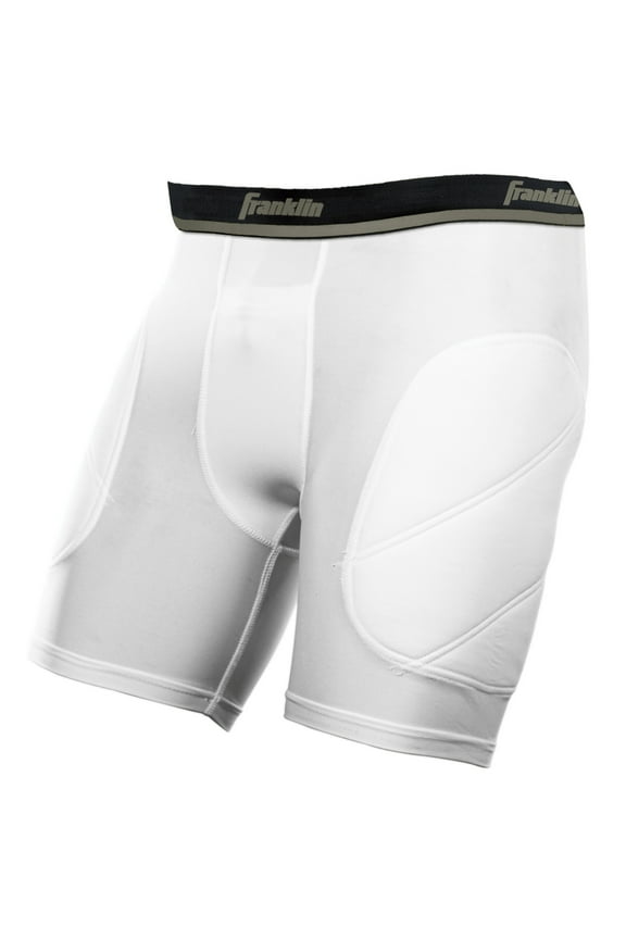 Youth Baseball Sliding Shorts - Padded Shorts with Cup Pocket - Youth Medium - Black