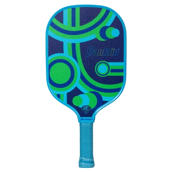 Franklin Sports Kids Pickleball Paddle - Junior Paddle Series Paddle for Youth Pickleball Players - Kids Junior Pickleball Paddles - 10mm Polypropylene Core - Forte Blue