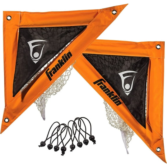 Franklin Sports Lacrosse Corner Shooting Targets for Kids & Adults - 2 Targets, Orange/Black