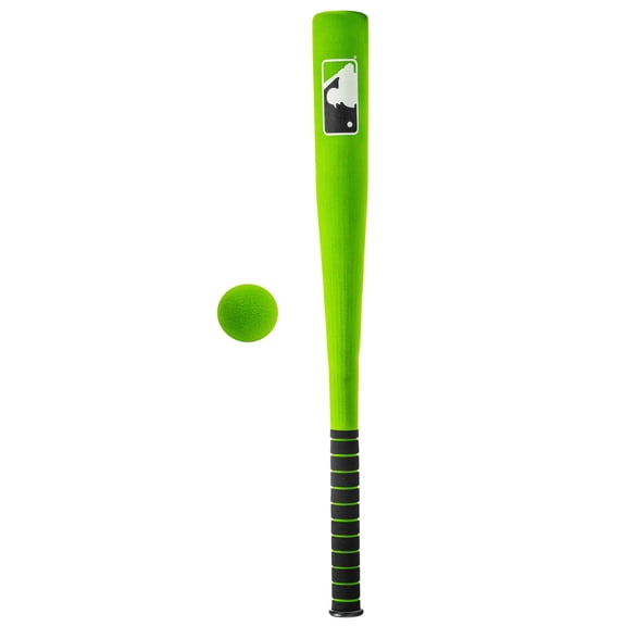 Franklin Sports MLB 27in Foam Bat & Ball Set - Kids Baseball and Bat Set - Includes Foam Bat and Ball - Officical MLB Licensed Product - Green