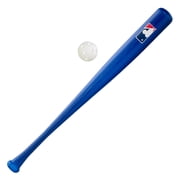 Franklin Sports MLB Pro-Style Plastic Baseball Bat + Ball Set, 30 in, Blue
