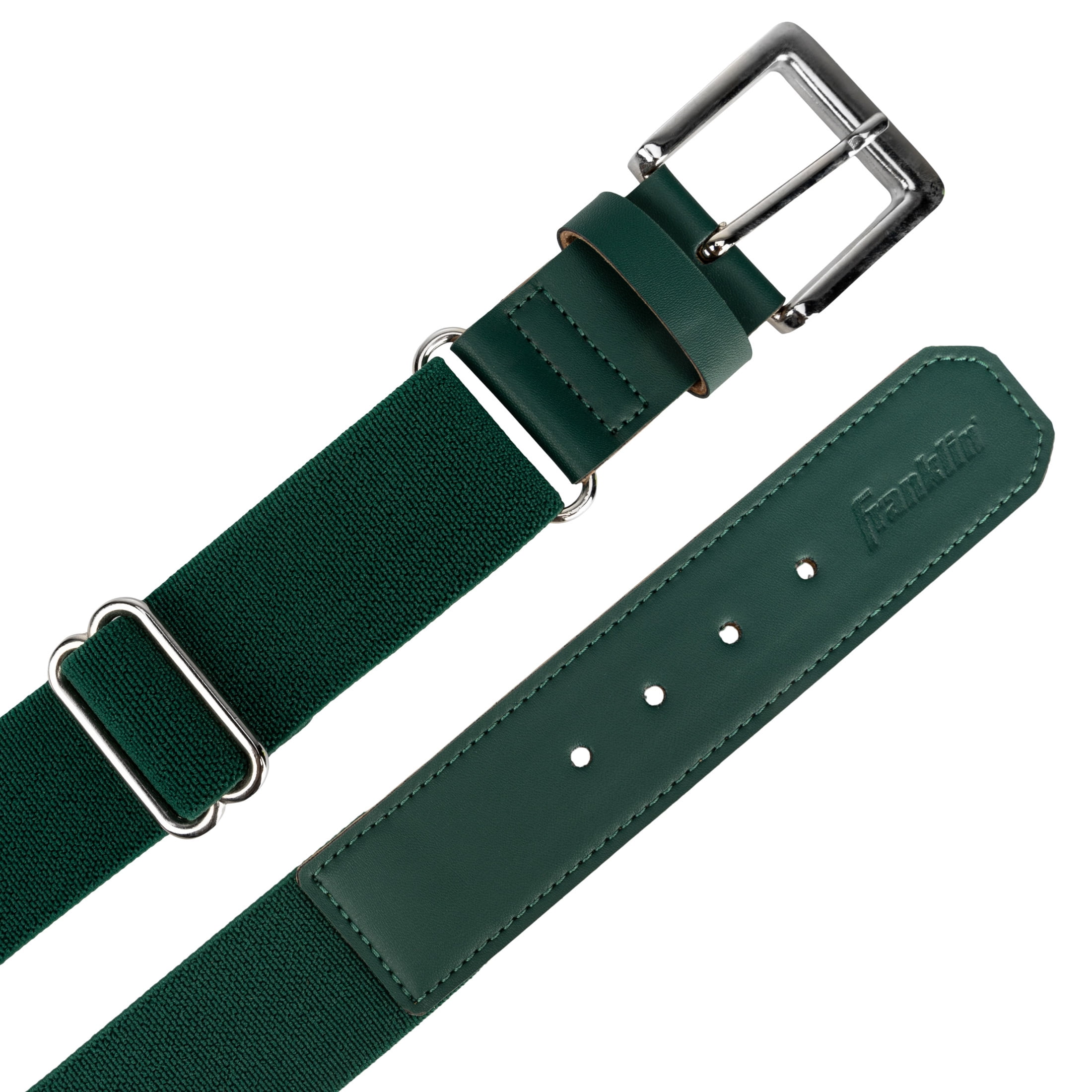 Franklin Sports MLB Adult Baseball Belt, Forest Green, One Size