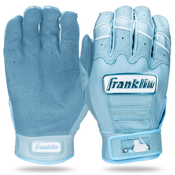 Franklin Sports MLB CFX Pro Batting Gloves, Carolina Blue, Youth Small