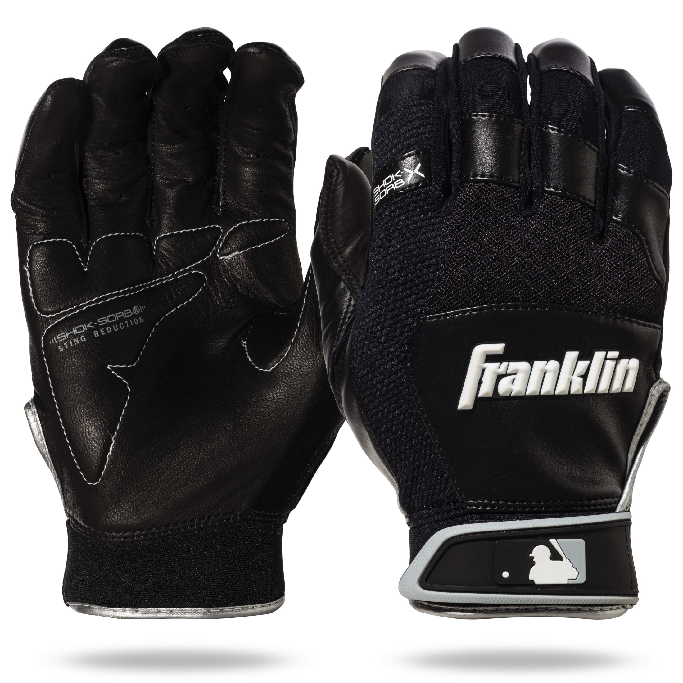 Franklin Sports MLB Baseball Batting Gloves - Shok-Sorb X Batting