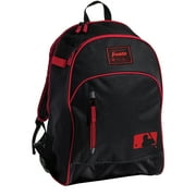 Franklin Sports MLB Youth Baseball Batpack Bag, Black/Red