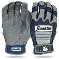 thumbnail image 1 of Franklin Sports MLB Batting Gloves - CFX Pro Adult Men's + Youth Batting Gloves Pair - Baseball + Softball Gloves - Gray/Navy - Adult Medium, 1 of 8