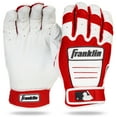 thumbnail image 1 of Franklin Sports MLB Batting Gloves - CFX Pro Adult Men's + Youth Batting Gloves Pair - Baseball + Softball Gloves - Pearl/Red - Adult XX Large, 1 of 8