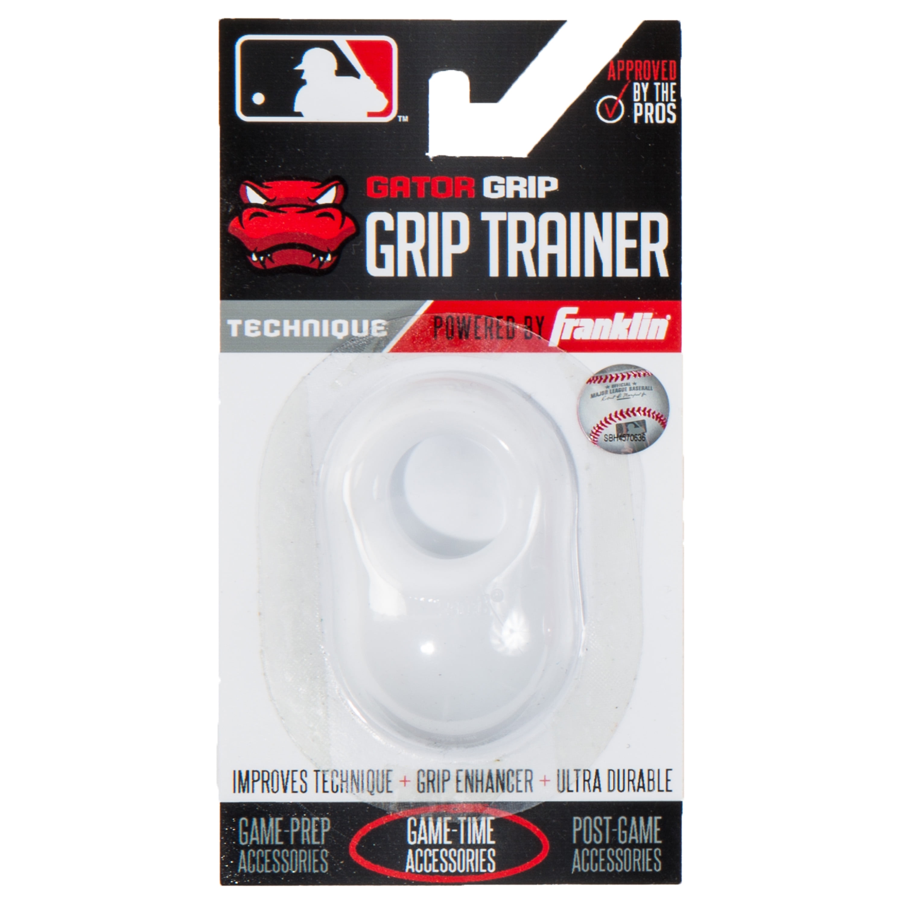 Franklin Sports MLB Gator Grip Baseball Bat Grip Trainer - Black