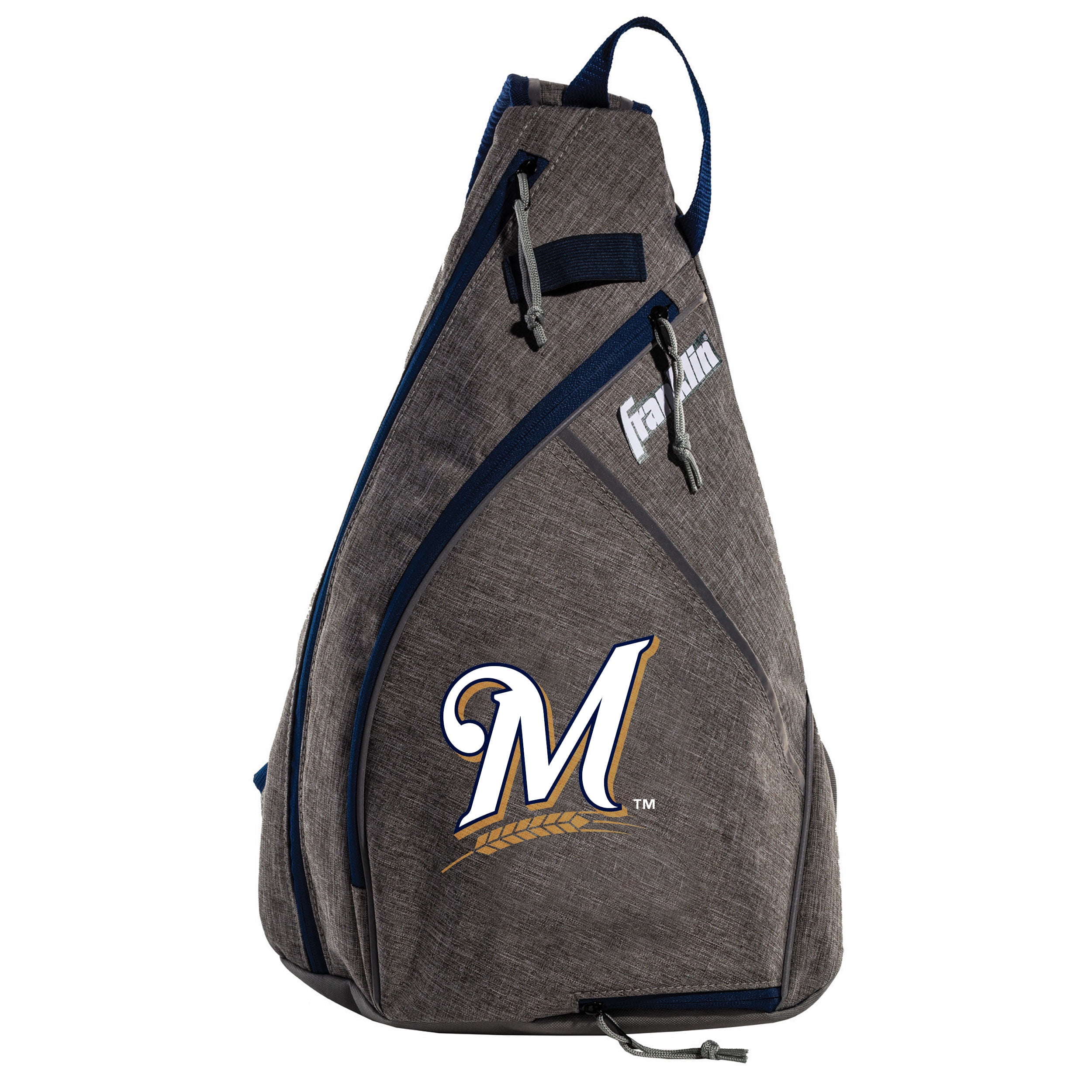 Franklin Sports MLB Milwaukee Brewers Slingbak Baseball Bag