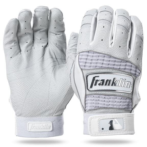 Franklin Sports MLB Neo Classic II Batting Gloves, Pearl/White, Adult Large