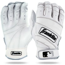 Franklin Sports MLB Small Batting Gloves, Natural II Pearl and White, Adult