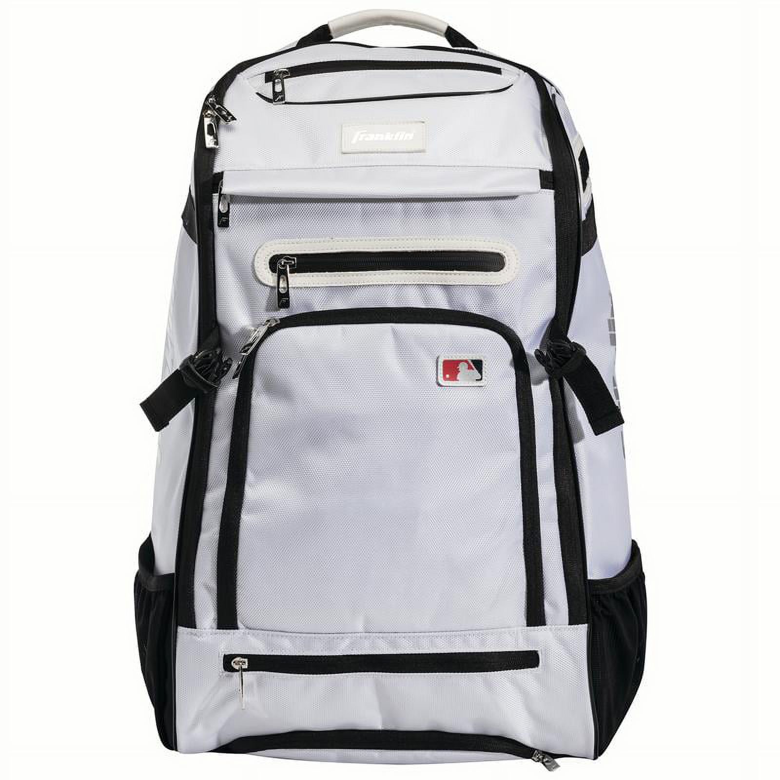 Franklin Sports MLB Traveler Elite Baseball Backpack ? Baseball Bag or Softball Backpack ? White - image 1 of 6
