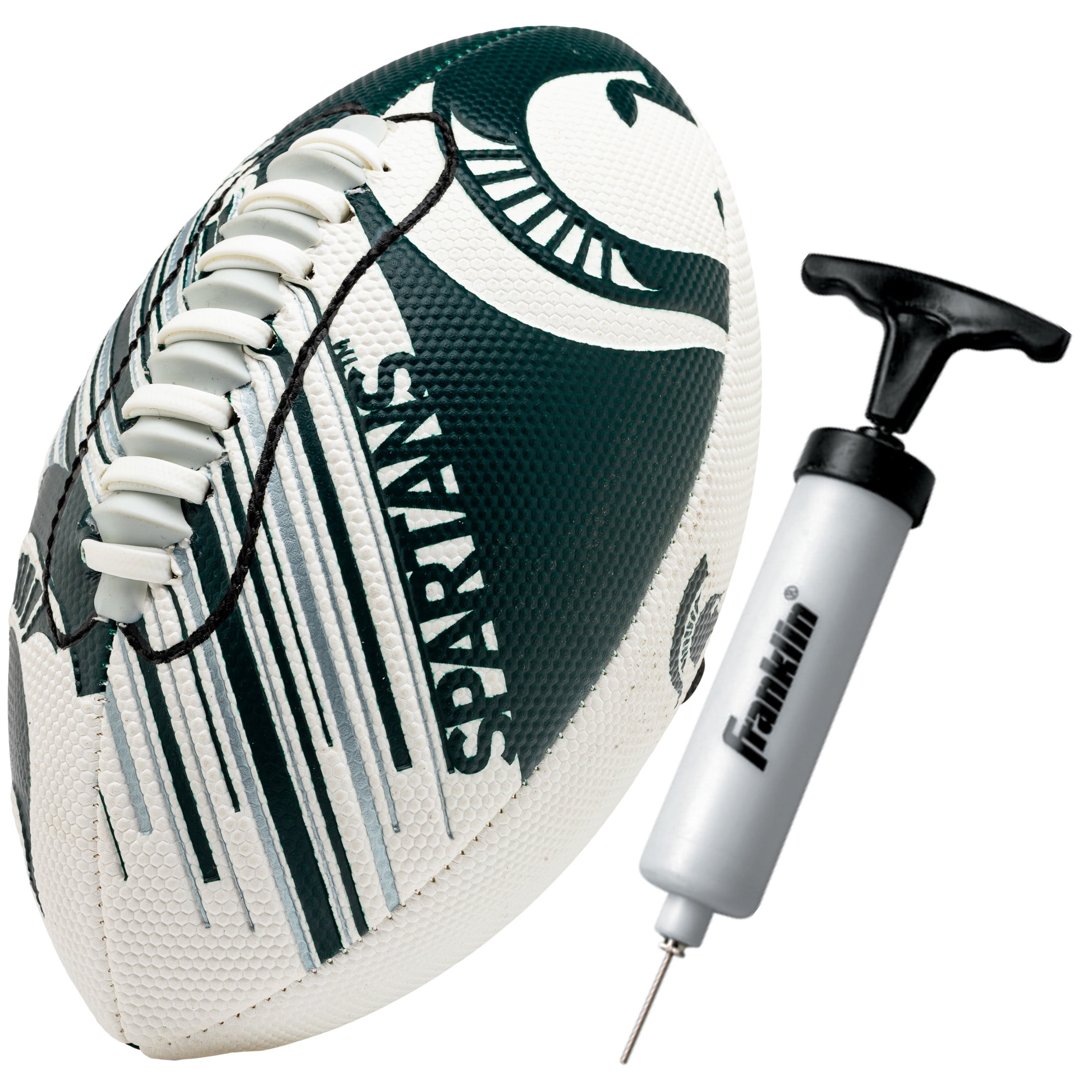 NCAA Michigan State Football - Youth Mini Football - 8.5" Football- SPACELACE Easy Grip Texture- Perfect for Kids !
